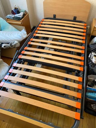 Cama ortopédica base de láminas