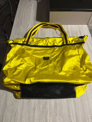 Borsa shopping Zippo grande gialla e nera