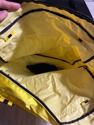 Borsa shopping Zippo grande gialla e nera