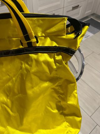 Borsa shopping Zippo grande gialla e nera