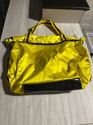 Borsa shopping Zippo grande gialla e nera