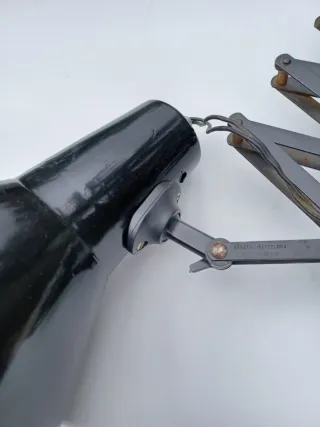 Foco antiguo extensible negro