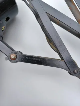 Foco antiguo extensible negro