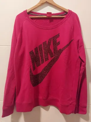 Sudadera Nike Rosa Logo Grande