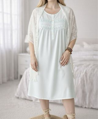 Camisón verde claro Arabesco Talla XXL