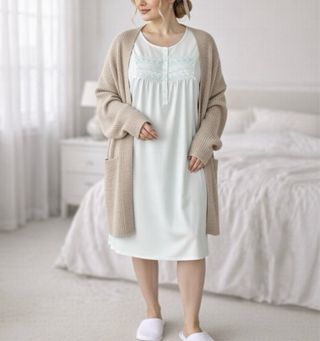 Camisón verde claro Arabesco Talla XXL