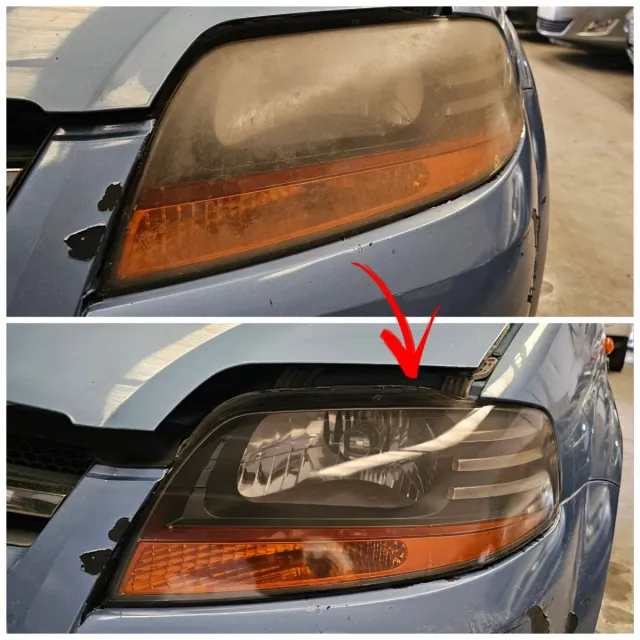 Pulido Faros de coche restauración de faros