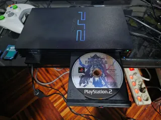 Consola PlayStation 2 Fat Negra + Mando y Cables