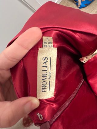 Vestido largo fiesta rojo