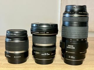 Cámara Canon EOS 550D + 3 objetivos