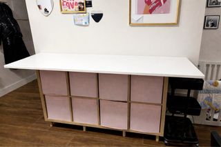 Barra/encimera con cajones de Ikea