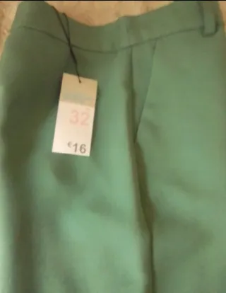 Pantalón verde mujer