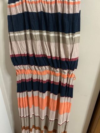 Vestido largo MNG Collection rayas S