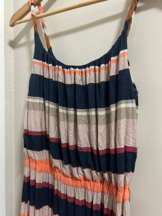 Vestido largo MNG Collection rayas S