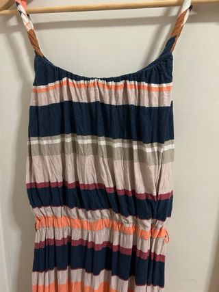 Vestido largo MNG Collection rayas S