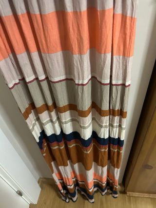 Vestido largo MNG Collection rayas S