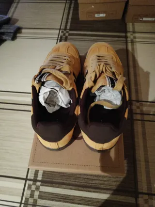 Zapatillas Deportivas Mujer Amarillas, café