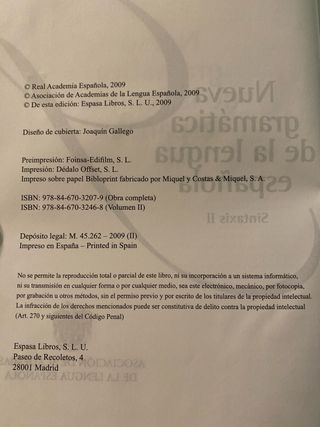 Nueva Gramatica de la Lengua Española (Spanish ...