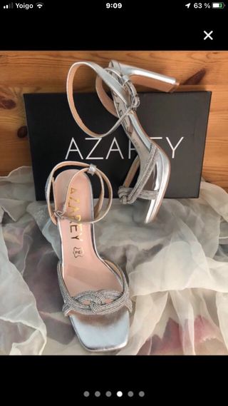 Sandalias Azarey Plata