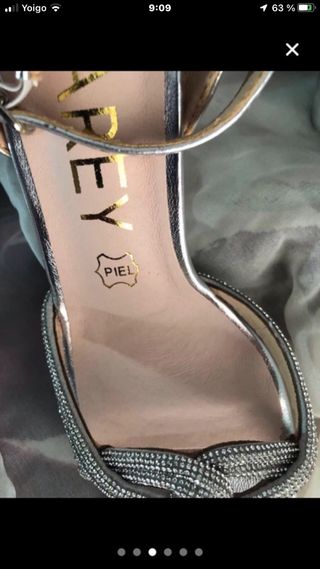 Sandalias Azarey Plata