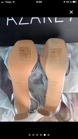 Sandalias Azarey Plata