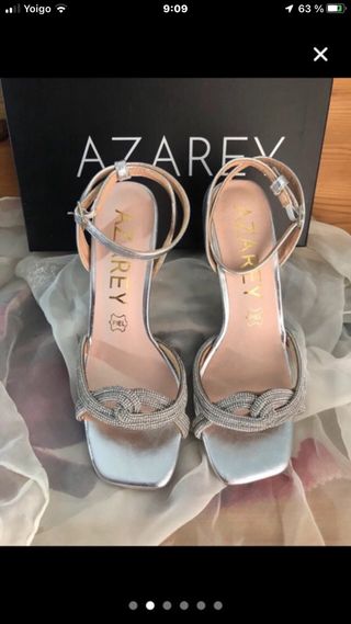 Sandalias Azarey Plata