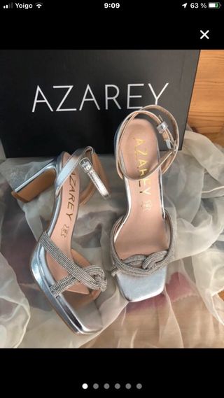 Sandalias Azarey Plata
