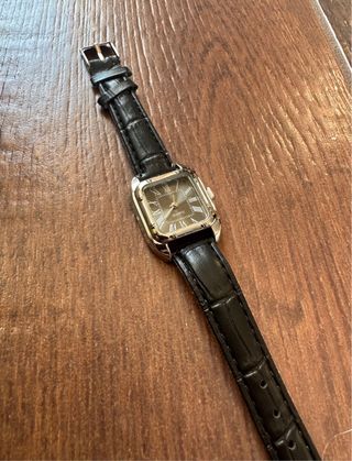 Orologio Vintage Nero in Quartz Ecopelle - Nuovo