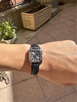 Orologio Vintage Nero in Quartz Ecopelle - Nuovo