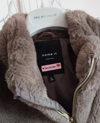 Casaco pêlo sintético menina Name it 8 anos