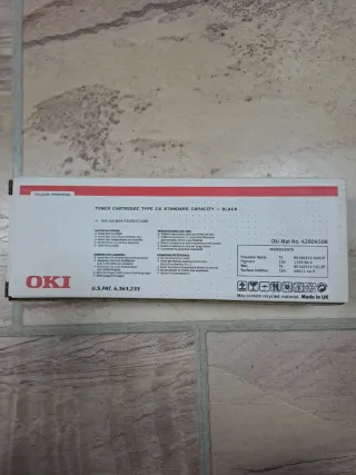 Tóner OKI C6 Negro Estándar