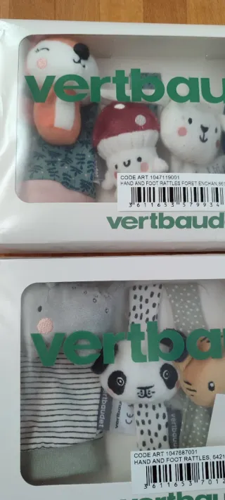 Pack Marionetas de animales para bebé Vertbaudet