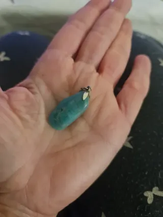 Amazonita Natural y plata