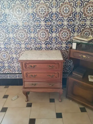 Dormitorio completo madera oscura