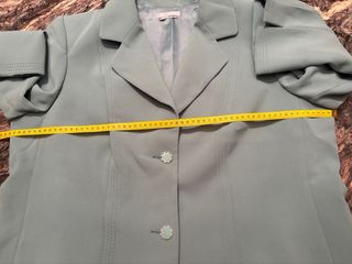 Elegante chaqueta verde agua