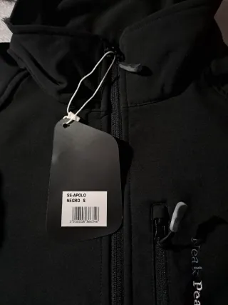 Chaqueta Softshell Peak Peak Negra Talla s