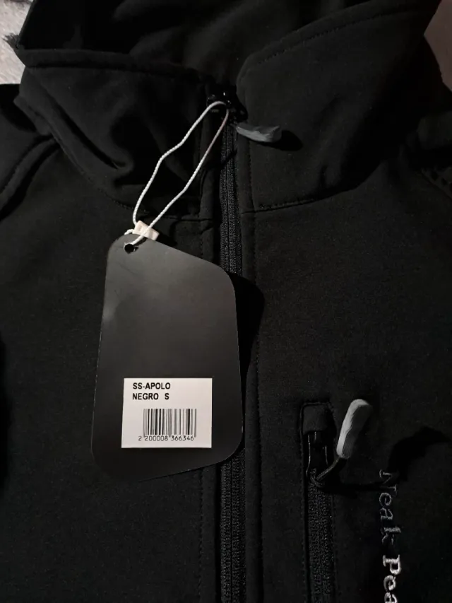 Chaqueta Softshell Peak Peak Negra Talla s