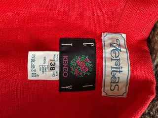 Chaqueta Kenzo Vintage Roja Bordada