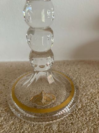 Bombonera Joyería Cristal y Oro Siglo XX