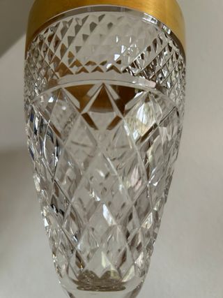Bombonera Joyería Cristal y Oro Siglo XX