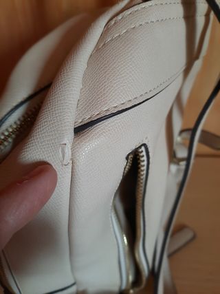 Zaino La Martina avorio con Logo Oro