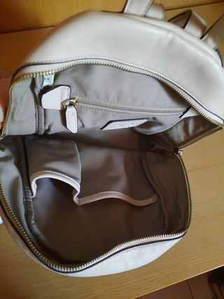 Zaino La Martina avorio con Logo Oro