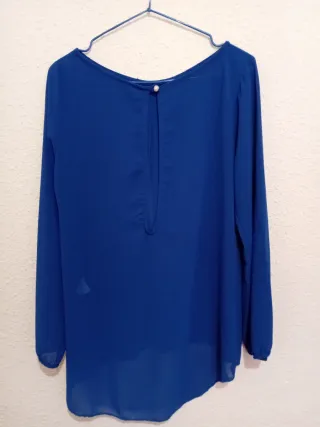Blusa azul mujer