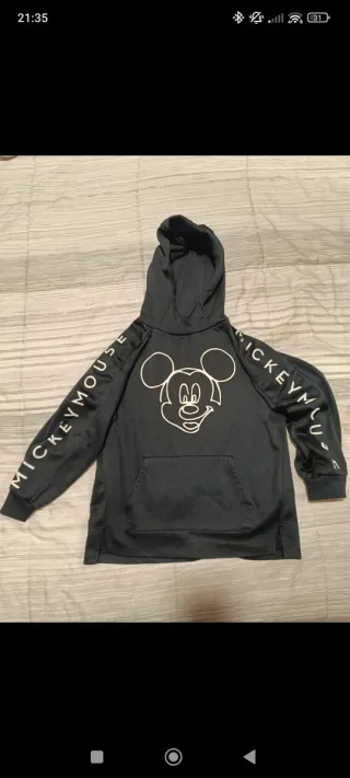 Sudadera Mickey Mouse Niña Negra de Zara