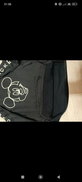 Sudadera Mickey Mouse Niña Negra de Zara