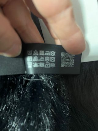 Bufanda Zara efecto pelo negra