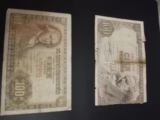 2 Billetes 100 Pesetas Banco de España 1925
