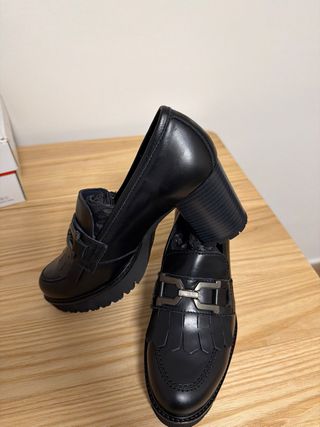 Mocasin Callaghan Negro Mujer