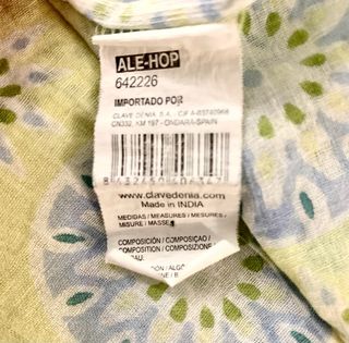 Pareo / Pañuelo Ale-Hop  Algodón Fino