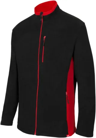 Velilla 201504, Chaqueta polar bicolor,color Negro y Rojo, Talla 3XL